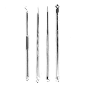 1pcs Silver Blackhead Comedone Acne Pimple Blemish Extractor Remover Stainless Needles Remove Tools Face Skin Care Pore Cleaner